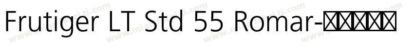 Frutiger LT Std 55 Romar字体转换